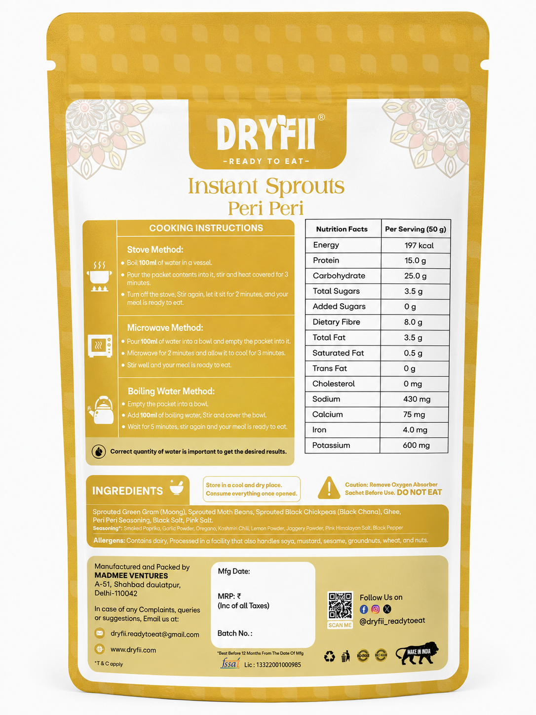Peri Peri Sprouts